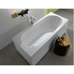 Ванна квариловая Villeroy&Boch Oberon 180x80 UBQ180OBE2V-01 с ножками, без отв, перелива, белая