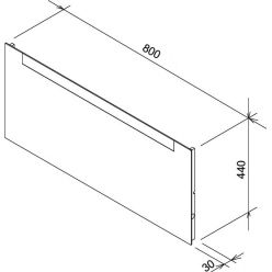 Зеркало Ravak Ravak Clear 800 80x44