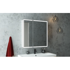 Шкаф с зеркалом Континент Allure LED 80x80