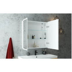 Шкаф с зеркалом Континент Allure LED 80x80