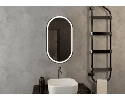 Шкаф с зеркалом Континент Elmage White LED 45x80