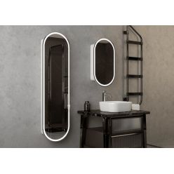 Шкаф с зеркалом Континент Elmage White LED 45x80