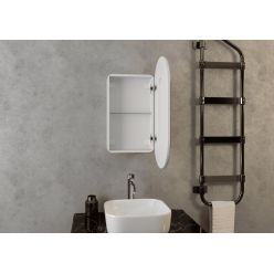 Шкаф с зеркалом Континент Elmage White LED 45x80