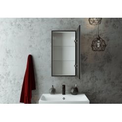 Шкаф с зеркалом Континент Mirror Box LED 35x65 правый