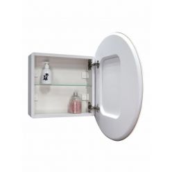 Шкаф с зеркалом Континент Torneo LED d60 белый