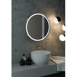 Шкаф с зеркалом Континент Torneo LED d60 белый