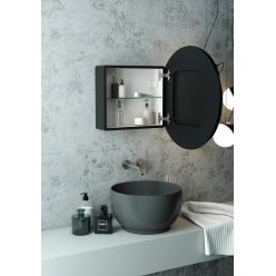 Шкаф с зеркалом Континент Torneo LED d60 черный