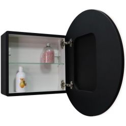 Шкаф с зеркалом Континент Torneo LED d60 черный