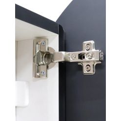 Шкаф с зеркалом Континент Torneo LED d60 черный