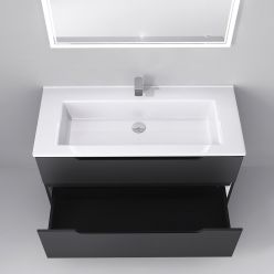 Тумба Jorno Slide 105 подвесная антрацит