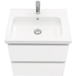Тумба подвесная Laparet Electra 60 под умывальник Creavit Ideal 60 белый глянец