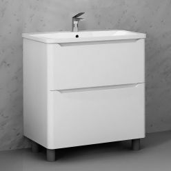 Тумба Raval Fly 80 напольная белая