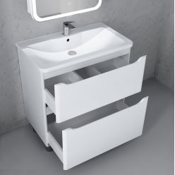 Тумба Raval Fly 80 напольная белая