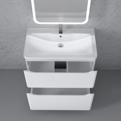 Тумба Raval Fly 80 напольная белая