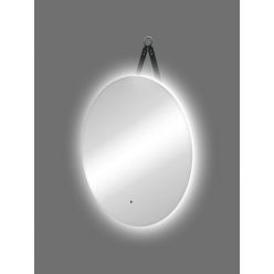Зеркало Континент Best Black LED 64,5x64,5 ореольная холодная подсветка и бесконтактный сенсор
