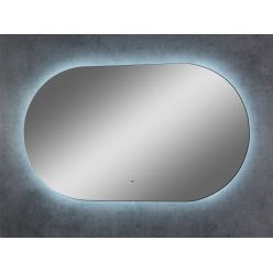 Зеркало Континент Fleur LED 1000х600 ореольная холодная подсветка и Б/К сенсор