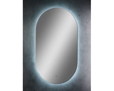 Зеркало Континент Fleur LED 600х1000 ореольная холодная подсветка и Б/К сенсор