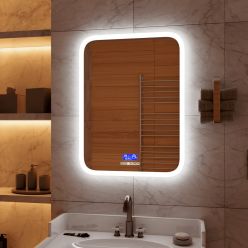 Зеркало Континент Glamour LED 70x90 с многофункциональной панелью