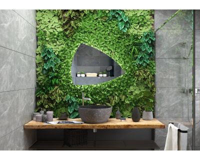 Зеркало Континент Jazz LED 900x700 ореольная теплая подсветка