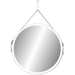 Зеркало Континент Millenium White LED D 500 ремень белого цвета