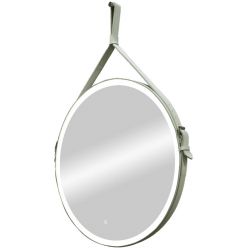 Зеркало Континент Millenium White LED D 500 ремень белого цвета