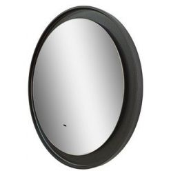 Зеркало Континент Planet Black LED D800 черный, ореольная теплая подсветка