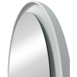 Зеркало Континент Planet White LED D1000 белый, ореольная теплая подсветка