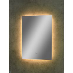 Зеркало Континент Trezhe LED 500x700 ореольная теплая подсветка и Б/К сенсор