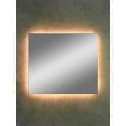 Зеркало Континент Trezhe LED 800x700 ореольная теплая подсветка и Б/К сенсор