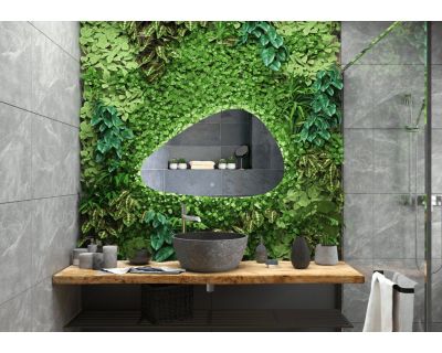 Зеркало Континент Voyage LED 1000х700 ореольная теплая подсветка