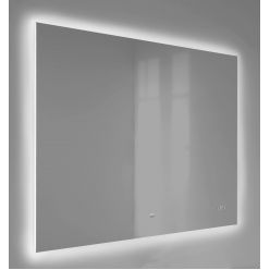 Зеркало Raval Kvadro 100 с подсветкой и часами