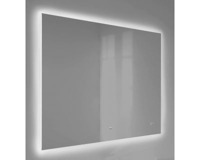 Зеркало Raval Kvadro 100 с подсветкой и часами