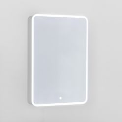 Зеркало-шкаф Jorno Pastel 60 с подсветкой французский серый
