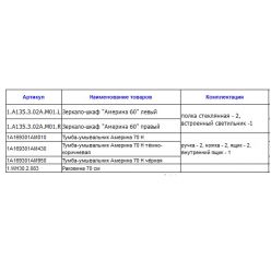 Тумба под раковину Акватон Америна 70 Н, 1A169301AM010, белая