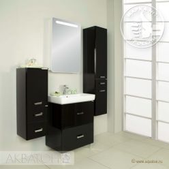 Тумба Акватон Америна 70 Н, 1A169301AM950, черная