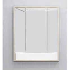 Зеркало-шкаф Акватон Инфинити 76, 1A192102IF010, белый глянцевый