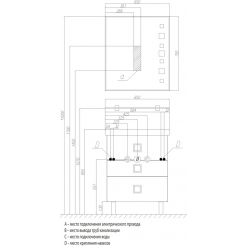 Тумба под раковину Акватон Стамбул 65М, 1A145801ST560, эбони темный