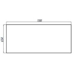 Зеркало Акватон ОТЕЛЬ 1500, 1A107502OT010 с LED-подсветкой