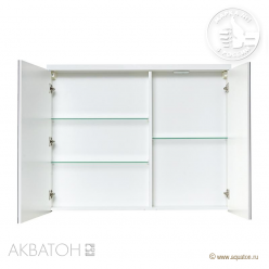 Шкаф-зеркало Акватон Брук 100, 1A200702BC010 со светильником
