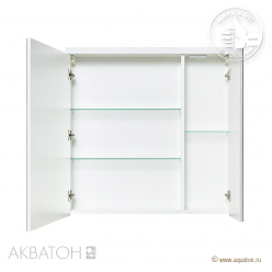 Зеркало-шкаф Акватон Брук 80 со светильником, 1A200602BC010