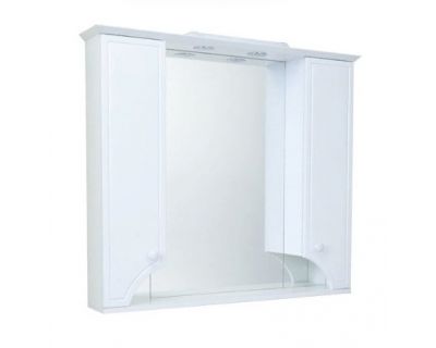 Зеркальный шкаф Акватон Элен 95 1A218602EN010, с подсветкой, цвет - белый