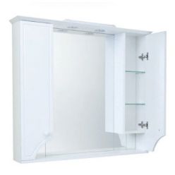 Зеркальный шкаф Акватон Элен 95 1A218602EN010, с подсветкой, цвет - белый