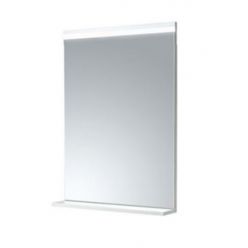 Зеркало Акватон Рене 1A222302NR010 60 x 85 см настенное с подсветкой, цвет белый/грецкий орех