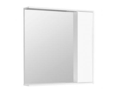 Зеркальный шкаф Акватон Стоун 1A228302SX010 80 x 83.3 см, с подсветкой, белый глянцевый