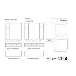 Тумба под раковину Акватон Ричмонд 100, белая