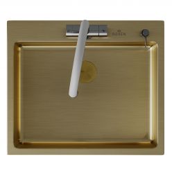 Мойка кухонная Roxen Simple 560220-60G 60x50 золото