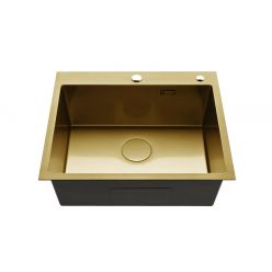 Мойка кухонная Roxen Simple 560220-60G 60x50 золото