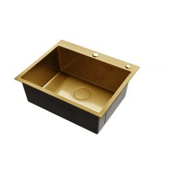 Мойка кухонная Roxen Simple 560220-60G 60x50 золото