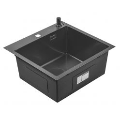 Кухонная мойка Roxen Snake 45 PVD графит (текстурное покрытие) 560220-45-BS