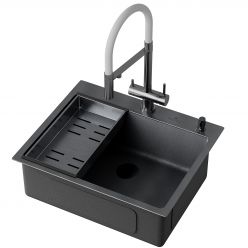 Мойка кухонная Roxen Snake 560220-50-BS 50x48 текстурный графит